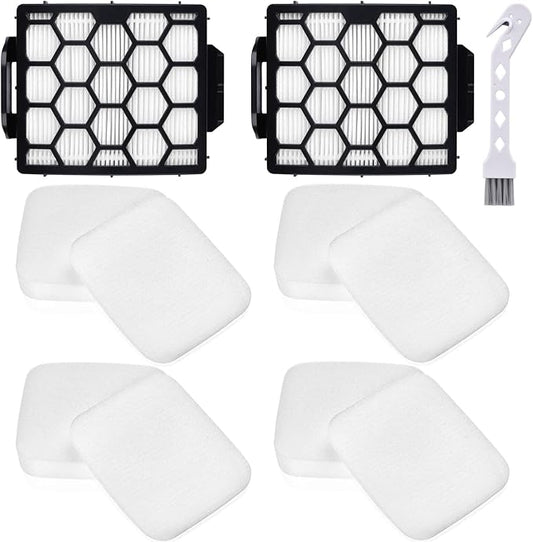 UV850 Filter Replacement for Shark Performance Lift Away UV850 UV900 UV950 DuoClean Upright Vacuum, 2 HEPA Filters and 4 Foam & Felt Filters, Compare to Part #XHF320 & XFFK602UKT