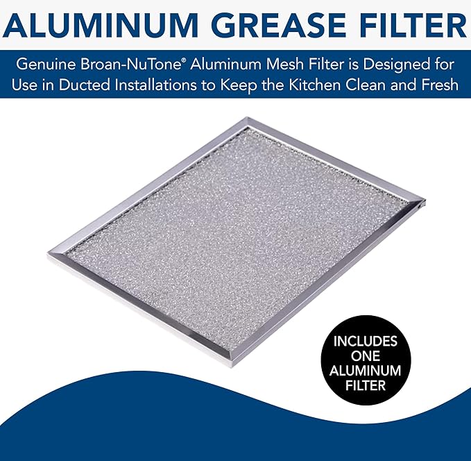 Broan-NuTone Replacement Aluminum Filter for 46000/42000/40000/F40000/BU2/BU3 Series