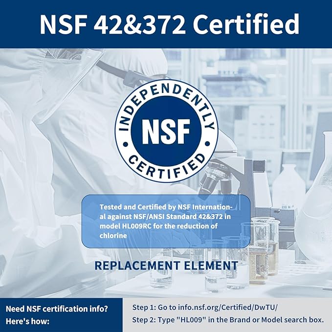 Compatible with Kenmore 9999, 469999, 46-9999, A0094E28261 Water and Ice, NSF Certified Refrigerator Water Filter, 3 Pack