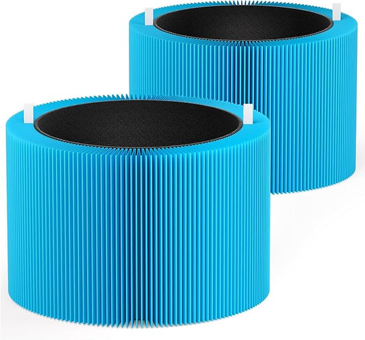 2 Pack Blue Pure 211i Max AllergenBlock Filter Compatible with Blue Pure 211i Max Air Puri-fier, Activated Carbon Filters