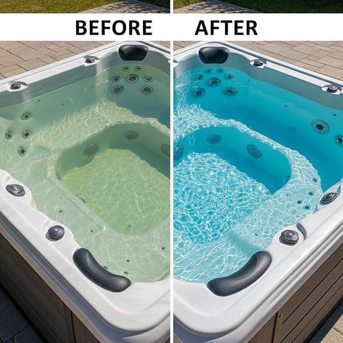 Hot Tub Mineral Silver Ion Cartridge Sticks (6 Gray) for Traditional Spas Care - NOT for Salt/IQ Systems - 2-Year Fresh, Crystal-Clear Water Treatment - Controlled 1.05% Ag+ Release Technology