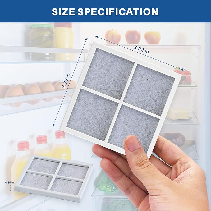 6 Pack LT120F Refrigerator Air Filter | 6 Month Replacement Refrigerator Air Filter for LG LT120F Kenmore Elite 46-9918 469918 9918 Replaces ADQ73214402 ADQ73214403 ADQ73214404