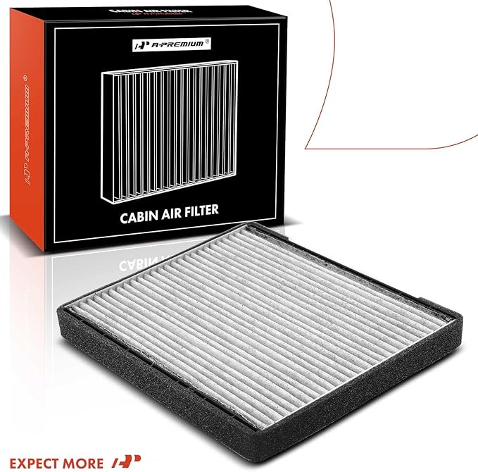 A-Premium Cabin Air Filter with Activated Carbon Compatible with Hyundai Elantra 2001-2006, Entourage 2007-2010, Tiburon 2003-2008 & Kia Sedona 2006-2010