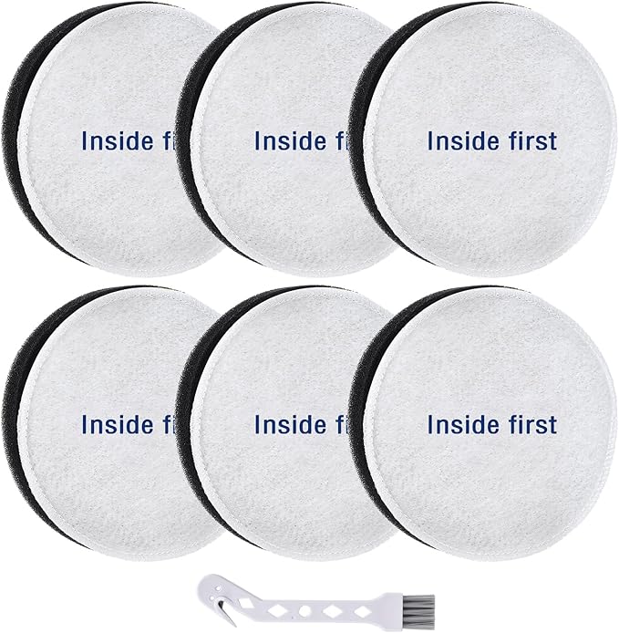 Artriase E0202 Vacuum Filters for Eureka NEU180 NEU180C NEU181 NEU182A NEU182B NEU12CT NEU186 NEU188 NEU188A NEU190 NEU192A NEU202 NEU280 Powerspeed Bagless Cleaner, 6 Pack Foam Filter Replacement
