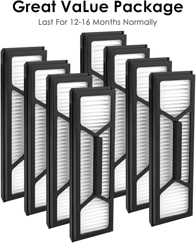 (8 Pack) Omni S1 Pro Replacement HEPA Filters Compatible With Eufy Omni S1 Pro Robot Vacuum, Filter Kit, Replacement Parts, Filters Accessories Kit