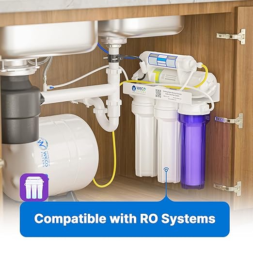 WECO Pressurized Reverse Osmosis Water Tank - Reverse Osmosis Water Filtration Tank - Total Capacity 14 Gal - Best RO Tank Replacement - appx. 8 Gal Usable Capacity - RO Water Tank (ROT-14-W)