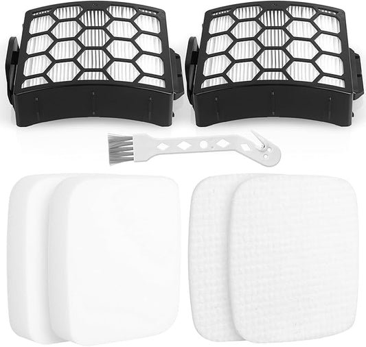 UV850 UV900 Replacement Filters for Shark Performance Lift Away UV850 UV900 DuoClean Upright Vacuum, 2 HEPA Filters and 2 Foam & 2 Felt Filters, Replace Part #XHF320 & XFFK602UKT