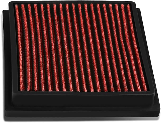 DNA Motoring AFPN-071-RD Clean Air Washable Drop In Panel Air Filter Enhance Engine Performance [Compatible with 10-15 Prius 1.8L / 12-17 Prius V 1.8L / 11-17 CT200h 1.8L / 15-17 NX300h 2.5L]