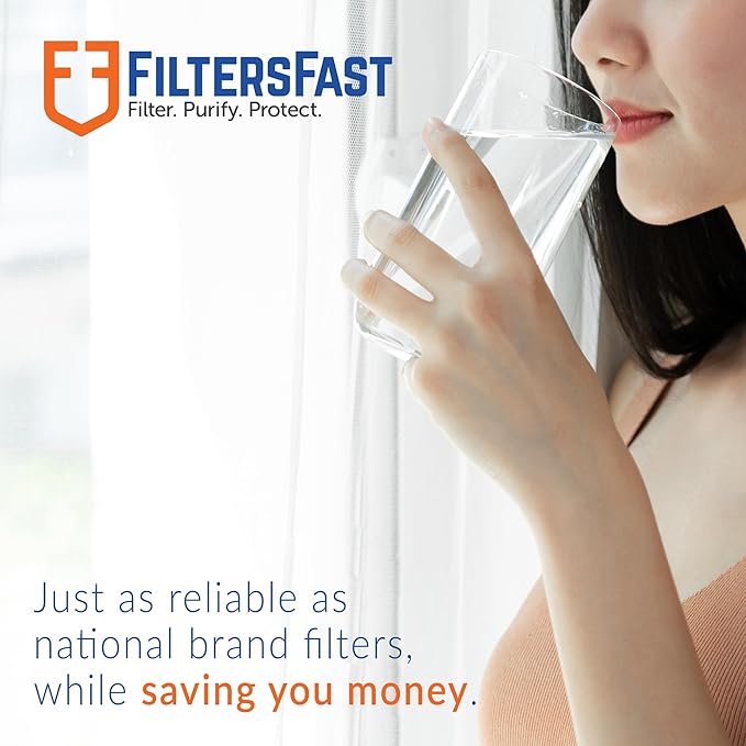 Filters Fast FF-INLINE Compatible Replacement Universal Inline Carbon Water Filter Cartridge for Fridge Refrigerator Water Dispenser