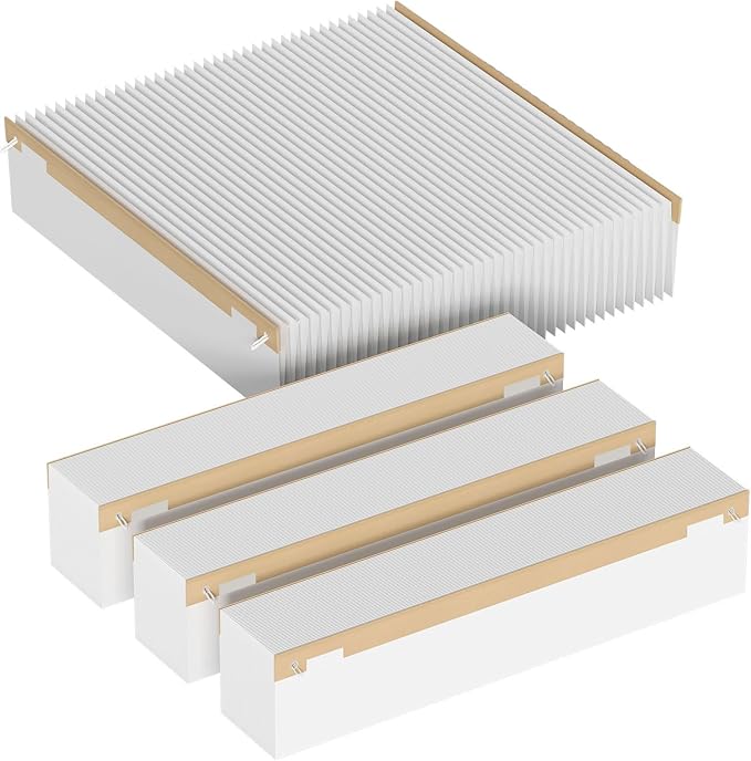 201 Replacement Filter MERV 13 Compatible with Aprilaire 2200, 2250, Space Gard 2200 Whole House Air Cleaner Purifiers and Lennox PMAC-20C (Lennox X0445), MERV-13 Air Filter, 4-Pack
