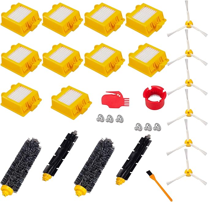 Hongfa Replacement iRobot Roomba 700 Series Parts, Filter and Brush Kits for Roomba760 770 780 790 700 Vacuum, 22pcs Roomba 700 Series Replenishment Kits