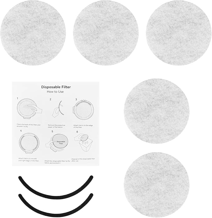 AMZCHEF Portable Range Hood, Desktop Range Hood Filter cotton*5