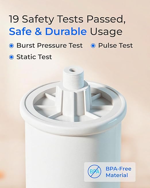 Waterdrop PMT Small Water Pressure Tank, RO Pressure Tank for All Tankless Reverse Osmosis System, Mini Reverse Osmosis Storage Tank Fits All 1/4" Water Tubing, Small Water Tank for G3, G2, D6, PD600