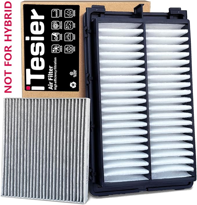 Engine Cabin Air Filter Kit for Tucson/Santa Cruz(2022-2025),Sportage(2023-2025),Sorento/Santa Fe(2021-2025),Sonata (2020-2025),NOT FOR HYBRID