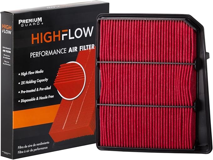 HIGHFLOW High Performance, Pre-Oiled Disposable Engine Air Filter PA99212X | Fits 2017-2024 Nissan TITAN
