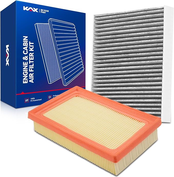 KAX Engine & Cabin Air Filter Kit, Replacement for Toyota Prius 2016-2022, Corolla 2020-2026 1.8L, Prius Prime 2017-2022, Prius AWD-e 2019-2022, Replace# CA11426 CF12157