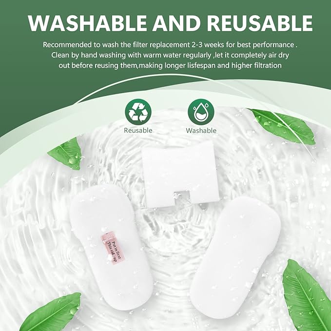 CERO Filter Replacement for Shark Duo Clean, Compatible with HZ2002 Vertex DuoClean HZ2000 HZ251 HZ602 HH200 HH202, Compared to Part XFFKHZ2000 XPMFHZ2000, 4 Pack