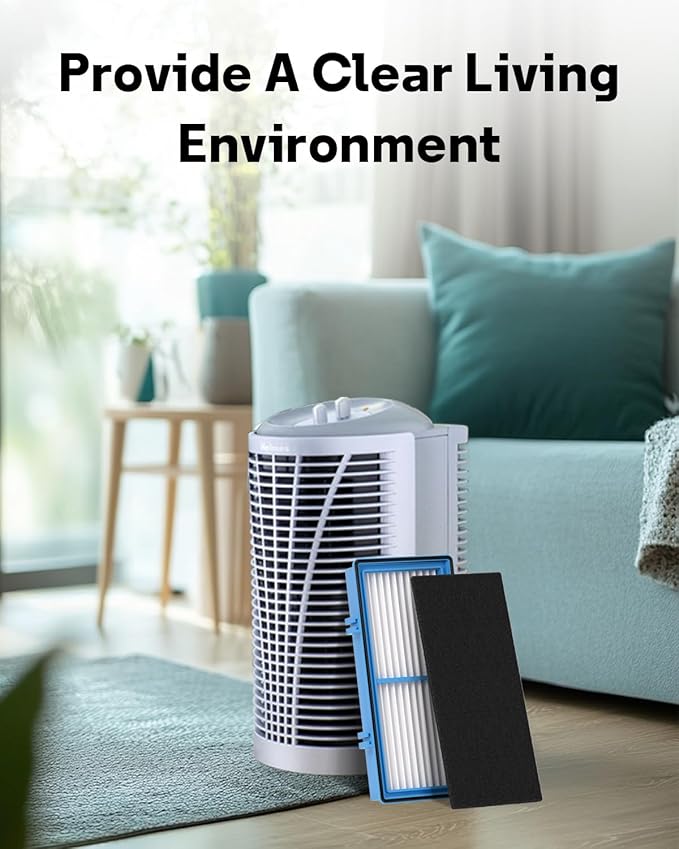 Leemone Aer1 Filter Replacement for Holmes Air Puri-fiers, HAPF30AT(4 True HEPA Filters + 8 Carbon Booster Filters), 12 pack