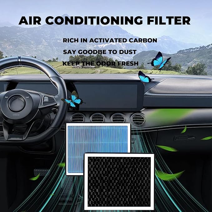 CP285 Cabin Air Filter With Activated Carbon For Toyota 4Runner Highlander Tundra & Lexus ES350 RX350 RX450H GX460,Avalon Camry Corolla Prius RAV4 Yaris Sienna Venza 2014-2020