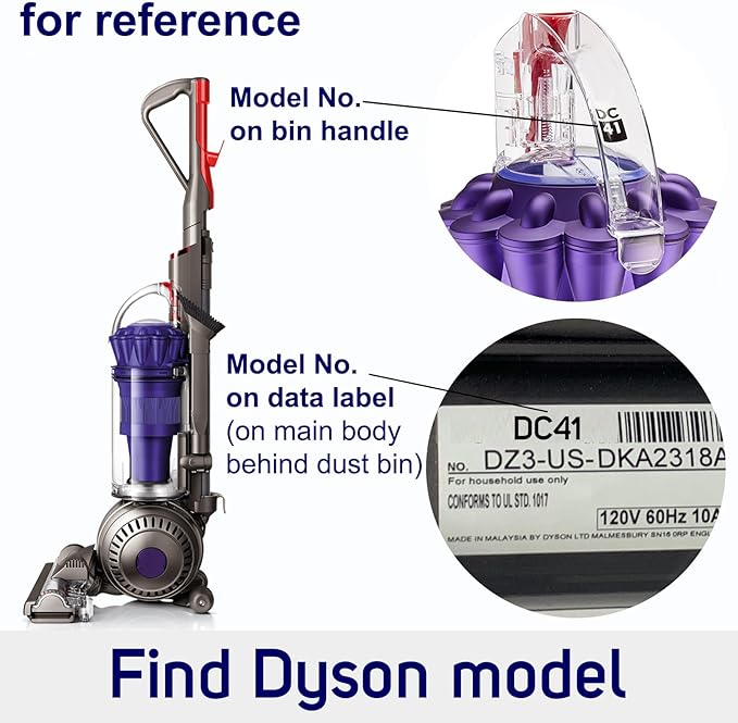 Upgraded Hose Replacement for Dyson DC40 DC41 DC65 DC66 UP13 UP14 UP19 UP20 UP30 Upright Vacuums, Stretch Hose Assembly Part Ref. No. 920765-03 920765-04 923433-01 (DC40 DC41)