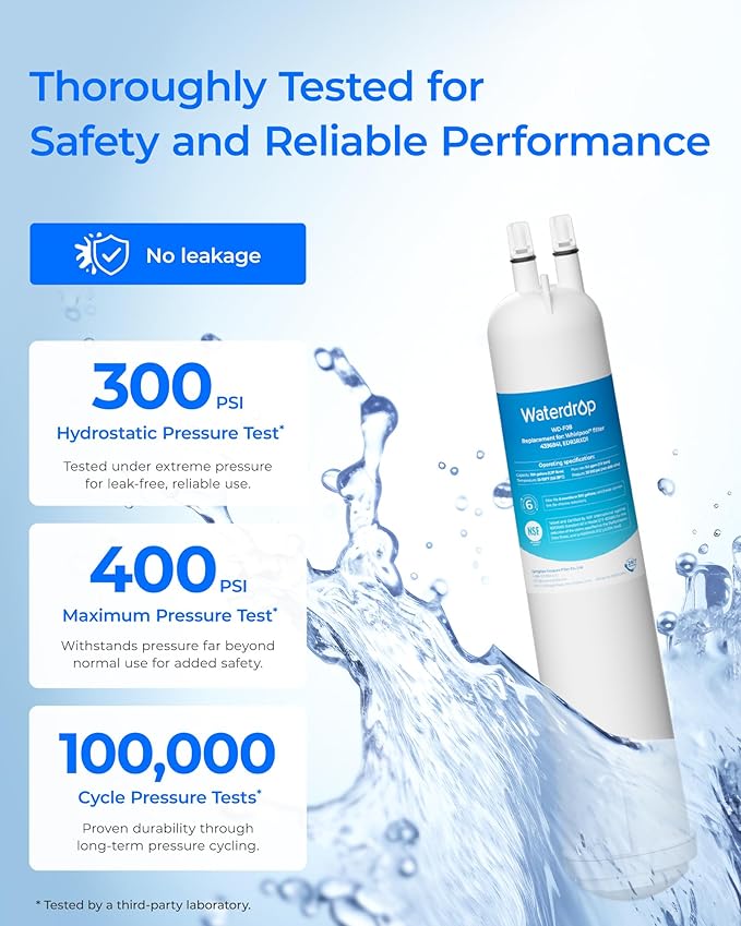 Waterdrop 4396841 Replacement for Everydrop® Filter 3, EDR3RXD1, 4396710, Kenmore® 46-9083, 46-9030, Refrigerator Water Filter,1 Filter
