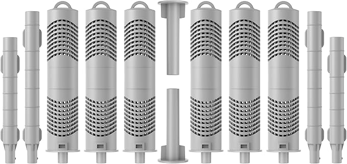 Hot Tub Mineral Silver Ion Cartridge Sticks (6 Gray) for Traditional Spas Care - NOT for Salt/IQ Systems - 2-Year Fresh, Crystal-Clear Water Treatment - Controlled 1.05% Ag+ Release Technology