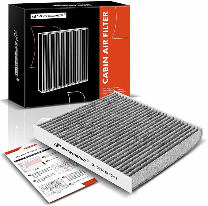 A-Premium Cabin Air Filter with Activated Carbon Compatible with Lexus Models - GS200T, GS350, GS450H, IS200T, IS250, IS300, IS350, IS500, RC200T, RC300, RC350, GS F