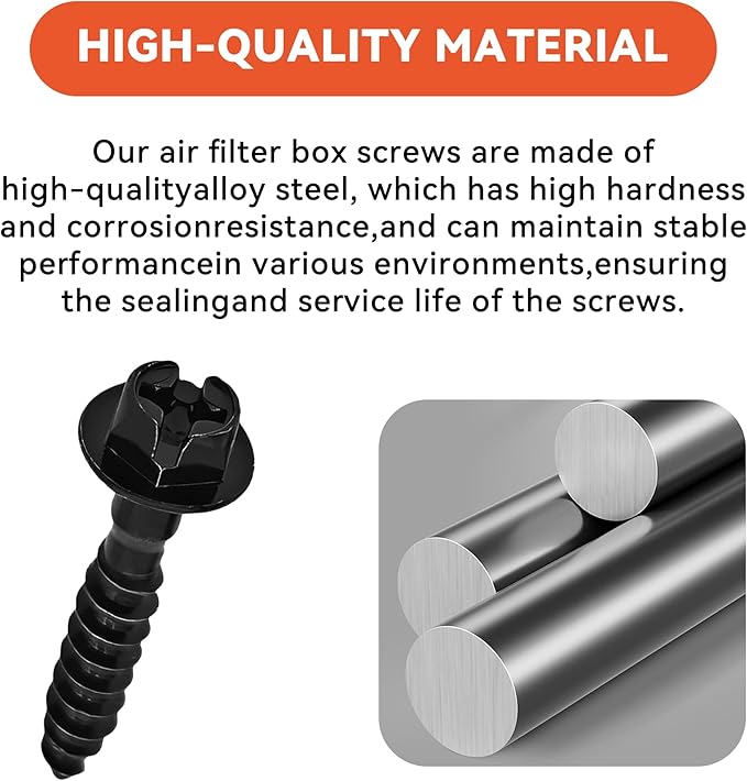 5PCS Car Air Filter Box Screws, Air Filter Housing Retaining Bolts, Automotive Air Filter Cover Retainers Replacement Accessories, Compatible with Pacifica Patriot Journey