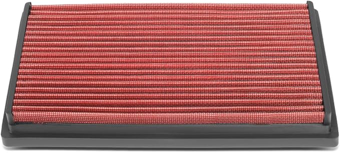 DNA Motoring AFPN-227-RD Clean Air Washable Drop In Panel Air Filter [Compatible with 93-96 Ford Escort; Compatible with 90-94 Mazda 323 / Protege/Mx-5 Miata; Compatible with 93-96 Mercury Tracer]