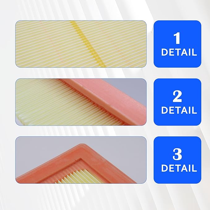 CA11888 Engine Air Filter Compatible with BMW 118i 2020-2023, 120i, 128ti 2022-2023, 220i 2014-2025, 228i 2020-2024, X1 2016-2022, X2 2018-2025, Mini Cooper, Cooper Clubman, Cooper Countryman