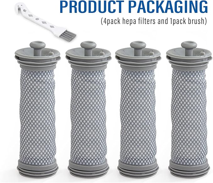 4 Pack Pre-Filters Replacement Filter Compatible with Tineco A10/ A11/ S10/ S11/ S15 Hero/Master Cordless Stick Vacuum Cleaner