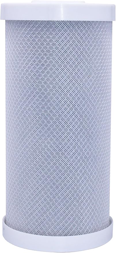 PureT HQCBC-10BB-5, 10x4.5" Coconut Carbon Block Filter - NSF Certified - Cononut Shell Activated Carbon removes Chlorine, Dirt and More (5 u Micron Rated)
