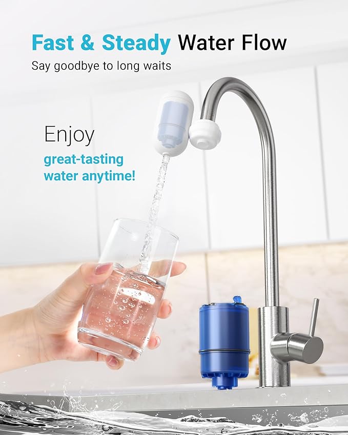 4 Pack Faucet Filter Replacement for All PUR®Plus, PUR® Water Filter Replacement, Pur® Filter Replacement RF-9999®, NSF 42 Certified, 1200-Gallon Long Lifespan, AQUA CREST