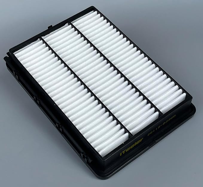 Engine Cabin Air Filter Kit for Tucson (2016-2021), Sportage (2017-2022), Replace 28113-D3300, 97133-D1000,NOT FOR HYBRID