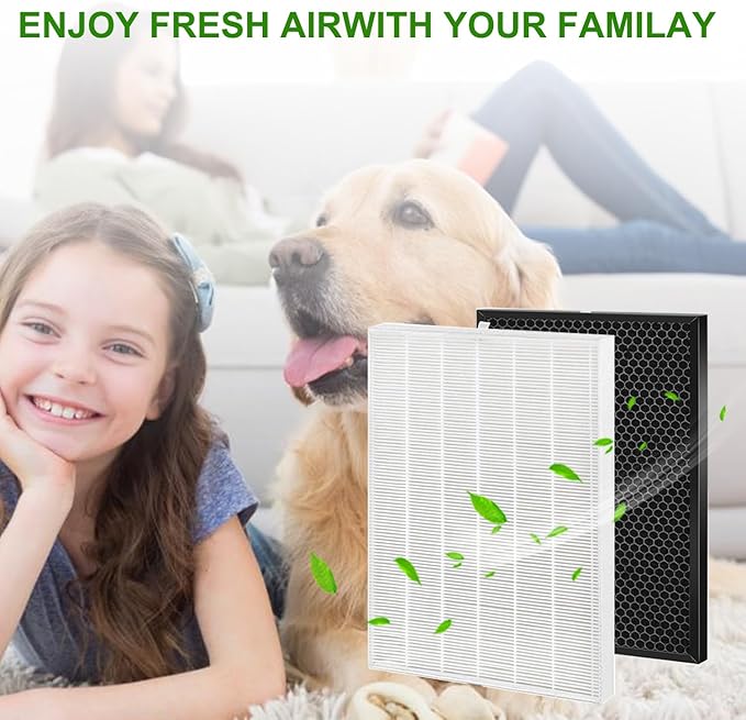 2 Pack XQ Replacement Filter X Compatible with Win-ix XQ, XQ Pro Tower Air Cleaner Purifier, 1712-0089-01-0101-02, True Fliter& Activated Carbon Filters