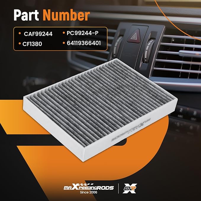 maXpeedingrods CAF99244 2-Pack Cabin Air Filter for BMW 530i, 540i, 550i, X5, X6, X7, XM, 740e xDrive, 740i, 750i xDrive, M760i xDrive, 840i, 840i Gran Coupe, 840i xDrive, Alpina B7, M8