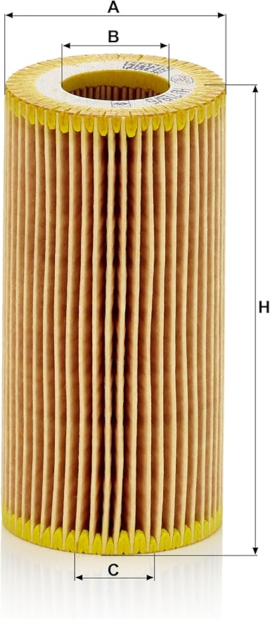 Mann Filter HU 719/6 x Cartridge Oil Filter Replacement Compatible With Audi RS3, TT Quattro, TT RS Quattro
