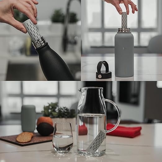GOFILTR Magnesium Alkaline Water Infuser - 9.5 pH + Electrolytes for Any Water Bottle/Small Pitcher, 750 Refills / 3 Months, Ionized Mineral Water Infuser (Original 1 Pack)
