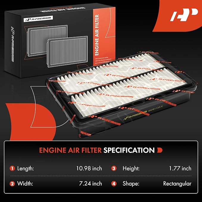 A-Premium 2-PC Engine Air Filter Compatible with Hyundai Nexo 2019-2025