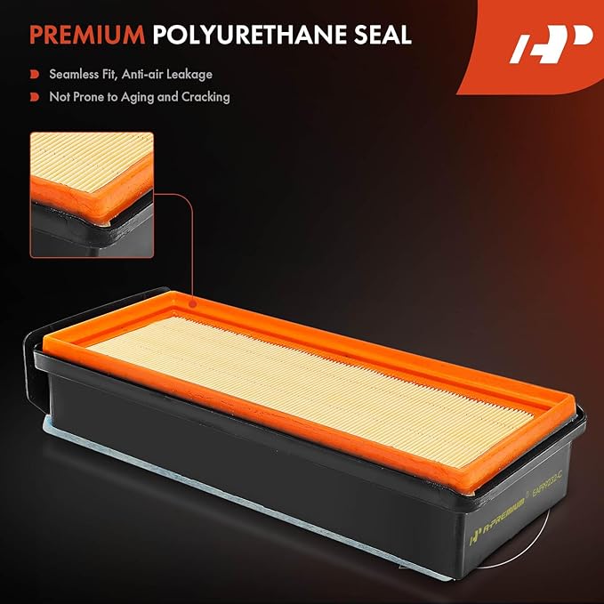 A-Premium Engine Air Filter Compatible with BMW X5 2014-2019, F10 Series 535d 2014-2016, 535d xDrive 2014-2016, 3.0L, Replace# 13718518111, EG3738