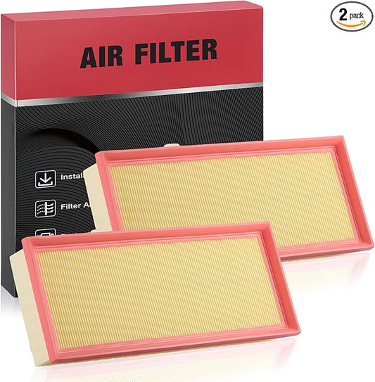 BDFHYK 2 PC Engine Air Filters Compatible with Mercedes-Benz CL550, CL63 AMG, CLS550, CLS63 AMG, CLS63 AMG S, E550, E63 AMG, AMG S, G63 AMG, GL450, GL550, GL63 AMG, GLE550, GLE63 AMG, GLE63 AMG S