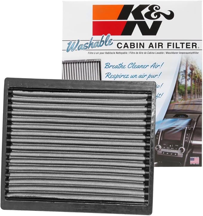 K&N LIFETIME Cabin Air Filter: Premium, Washable, Clean Air for your Cabin: Compatible with 2005-2014 FORD: Mustang, Bullitt, GT, Shelby, GT500, VF2020