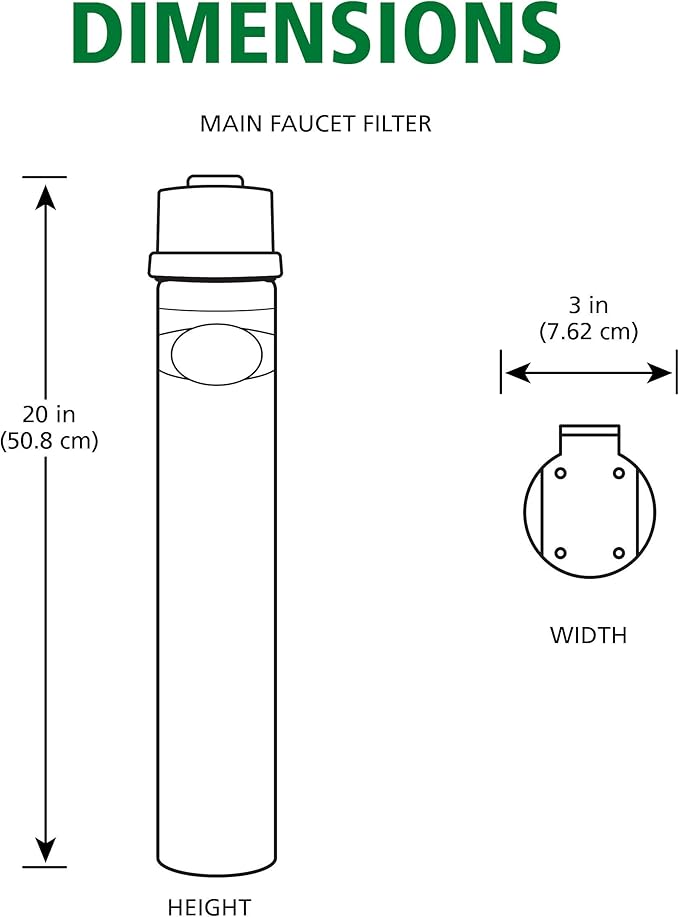 AO Smith Water Filter for Sink Faucet - Advanced Direct Connect Under Sink Water Filter System - Claryum Filtration Reduces 99% of 78 Harmful Contaminants - AO-MF-ADV