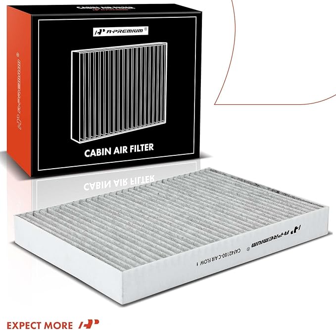 A-Premium 2-PC Cabin Air Filter with Activated Carbon Compatible with Mercedes-Benz S350, S400, S450, S550, S600, S63 AMG, S65 AMG, CL500, CL550, CL63 AMG, CL65 AMG, CLS63 AMG