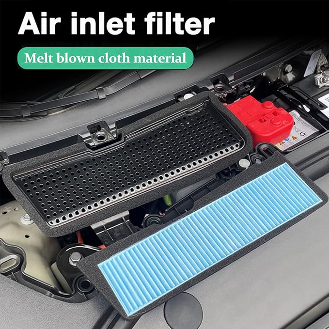 2021 2022 2023 2024 2025 Tesla Model 3 Air Intake Filter Air Conditioning Inlet Vent Filter Element Cotton Accessories