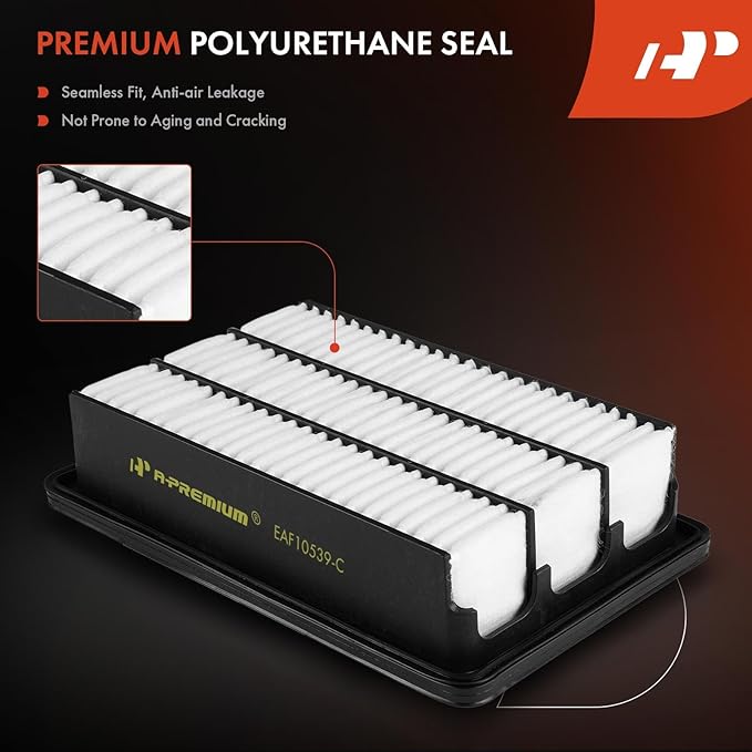 A-Premium Engine Air Filter Compatible with Hyundai Santa Fe 2007 2008 2009, Replace# 61949191