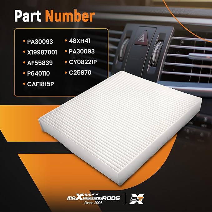maXpeedingrods AF55839 PA30093 4-Pack Cabin Air Filter for International HV507, HV513, HV607, HV613, LT625; for Peterbilt 567, 579