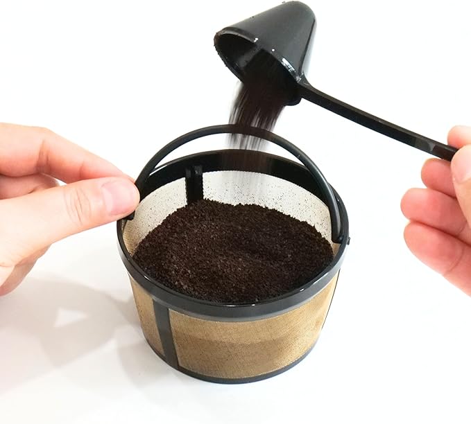 4-6 Cup Reusable Coffee Filter - BPA Free, Fits Mr. Coffee, Black+Decker, Walmart Mainstays & Most 4-6 Cup Basket-Style Coffee Makers (1-Pack)