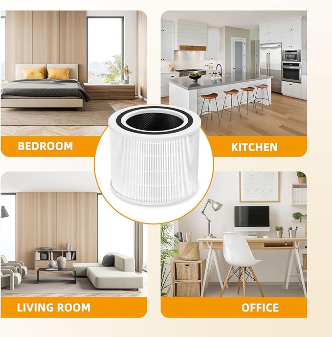 Core 200S Replacement Filter for LEVOIT Core 200S Smart WiFi Air Puri-Fier, 3-in-1 True HEPA Activated Carbon Pre-Filter, Core 200S-RF, Core 200S-P 2 Pack