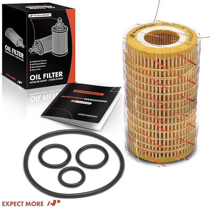 A-Premium 10K Miles Protection Oil Filter Compatible with Mercedes-Benz C230/240/250/280/300/32 AMG/320/350/43 AMG/55 AMG, E280/300/320/350/430/500/55 AMG/550 & Chrysler & Dodge & Freightliner